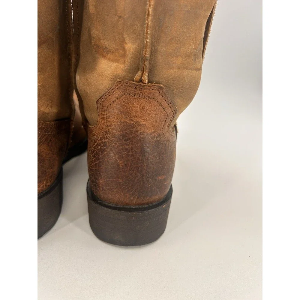 Ariat Rambler Western Boots Brown 2 tone Mens size 11D Square Toe 10002317